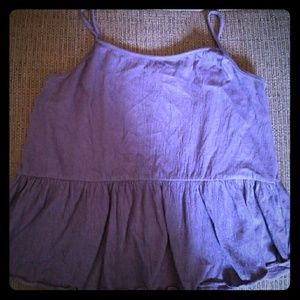 Simple stylish ruffle bottom top